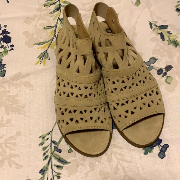 Suede open booties - Picture 1 of 3